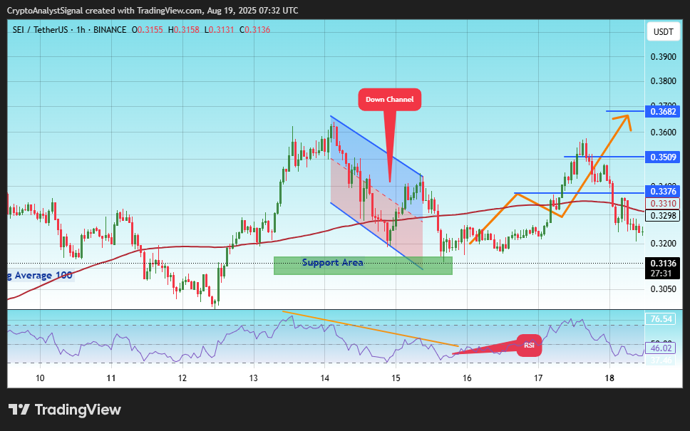 BINANCE:SEIUSDT Chart Image by CryptoAnalystSignal