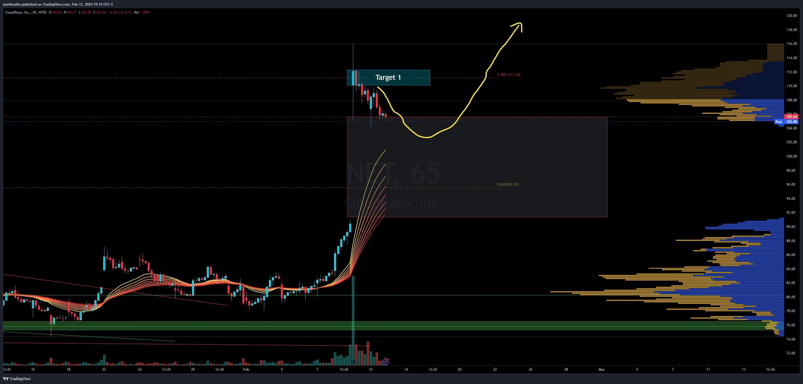 NYSE:NET Chart Image by just4tradin