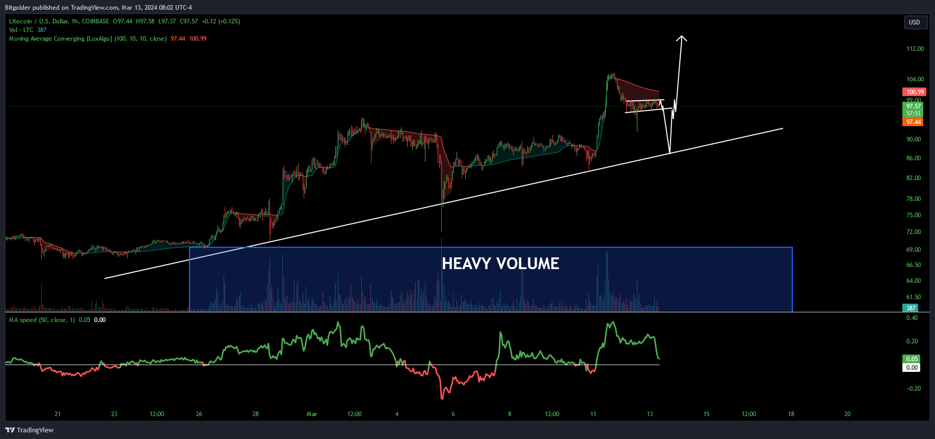 COINBASE:LTCUSD Chart Image by Bitgolder