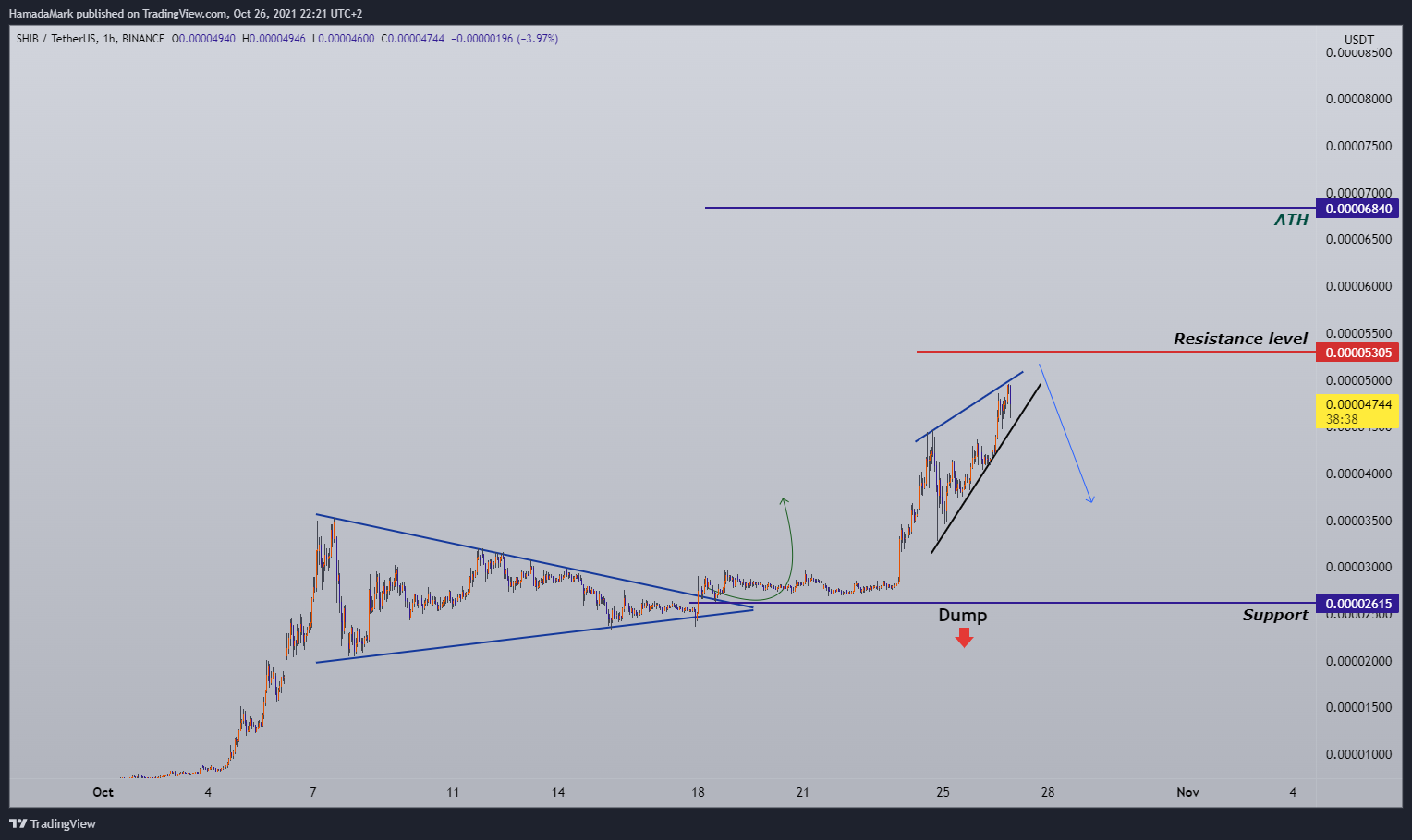 BINANCE:SHIBUSDT Chart Image by HamadaMark