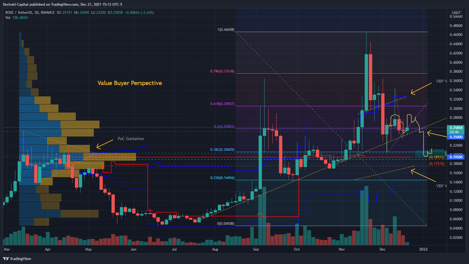 BINANCE:ROSEUSDT Chart Image by Derivati-Capital