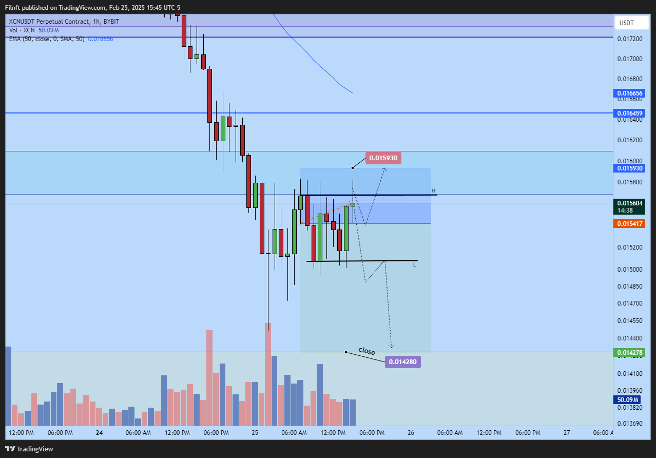 BYBIT:XCNUSDT.P Chart Image by Filnft