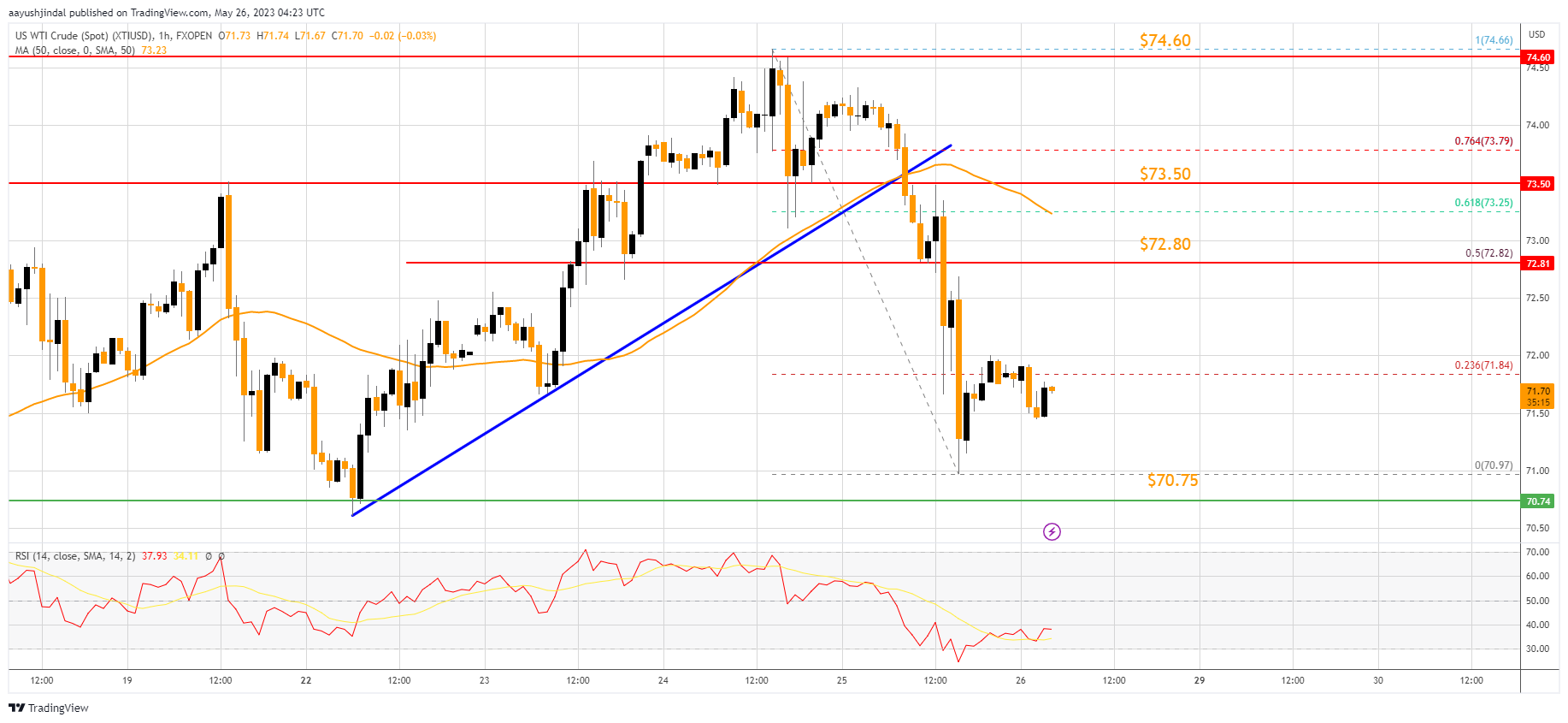 FXOPEN:XTIUSD Chart Image by aayushjindal