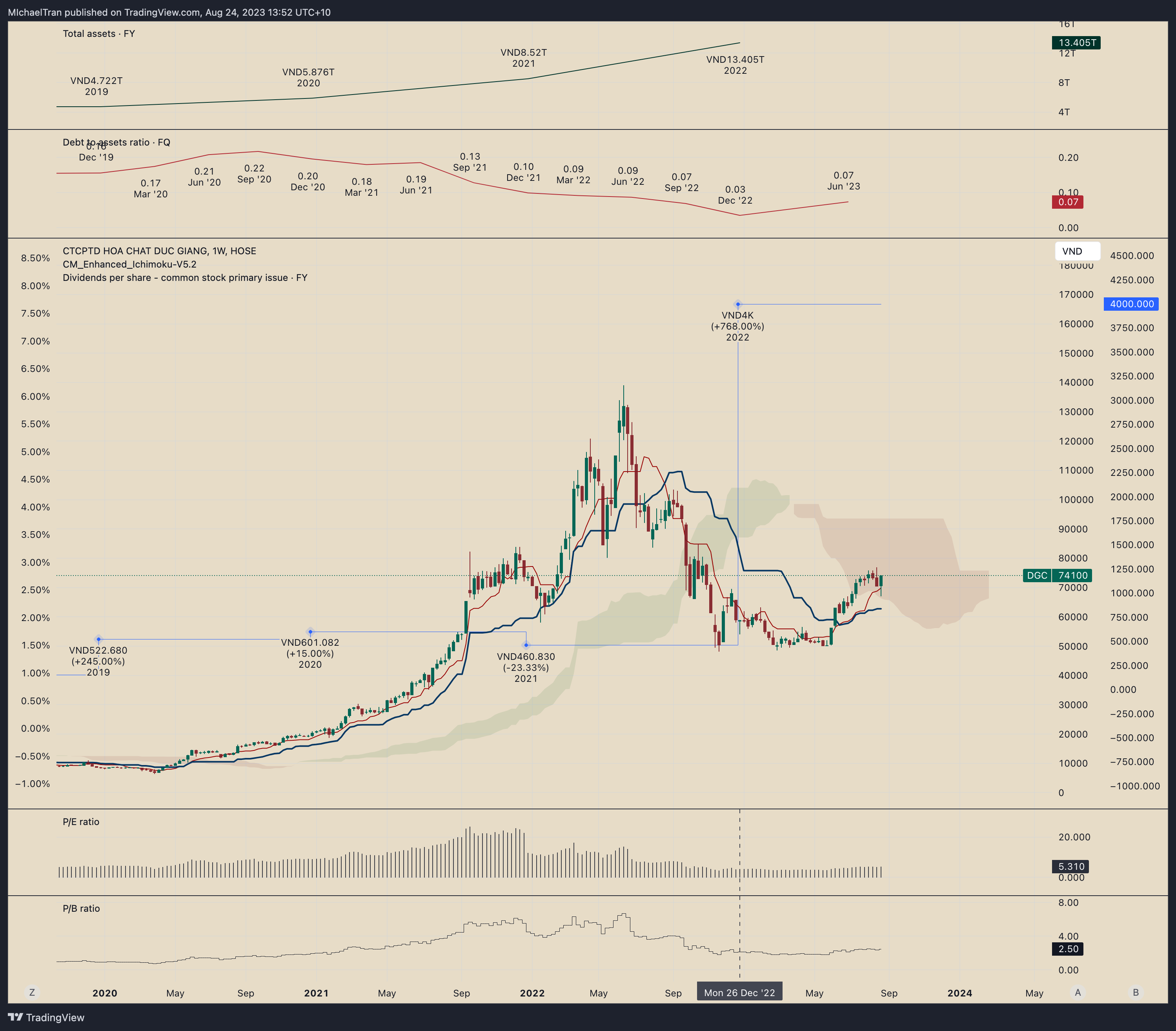 HOSE:DGC Chart Image by MIchaelTran