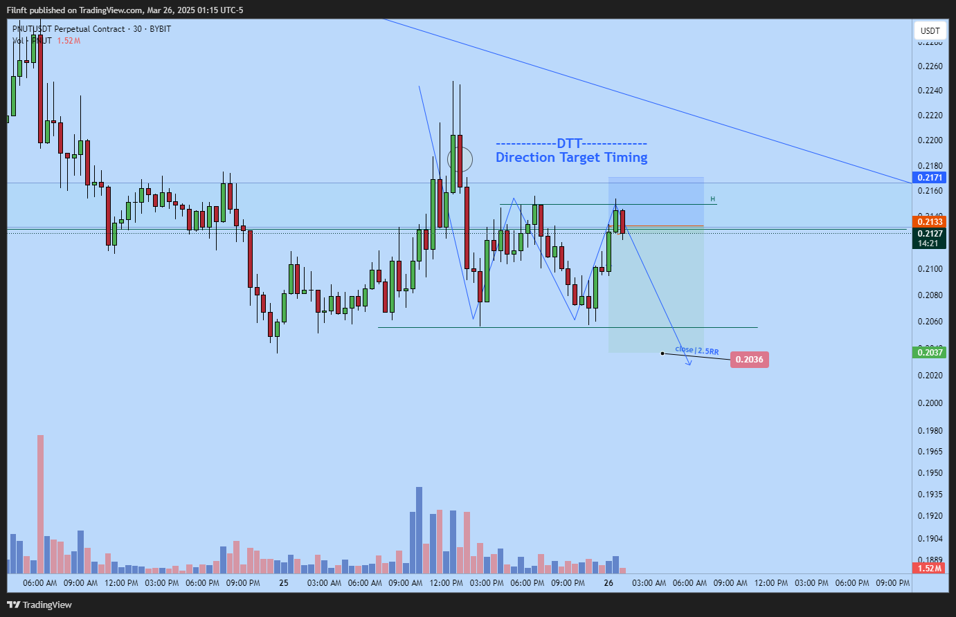 BYBIT:PNUTUSDT.P Chart Image by Filnft