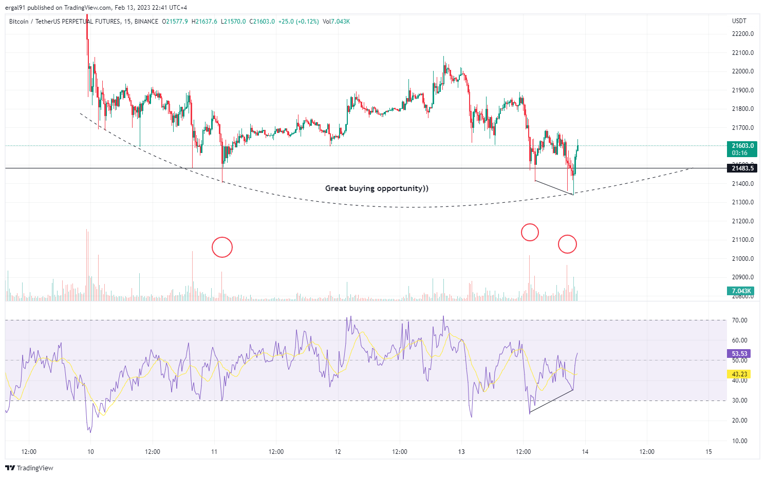 BINANCE:BTCUSDTPERP Chart Image by ergal91