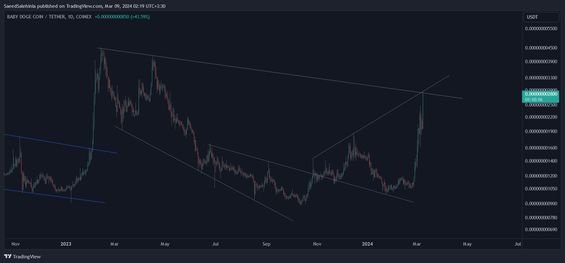 COINEX:BABYDOGEUSDT Chart Image by SaeedSalehinia