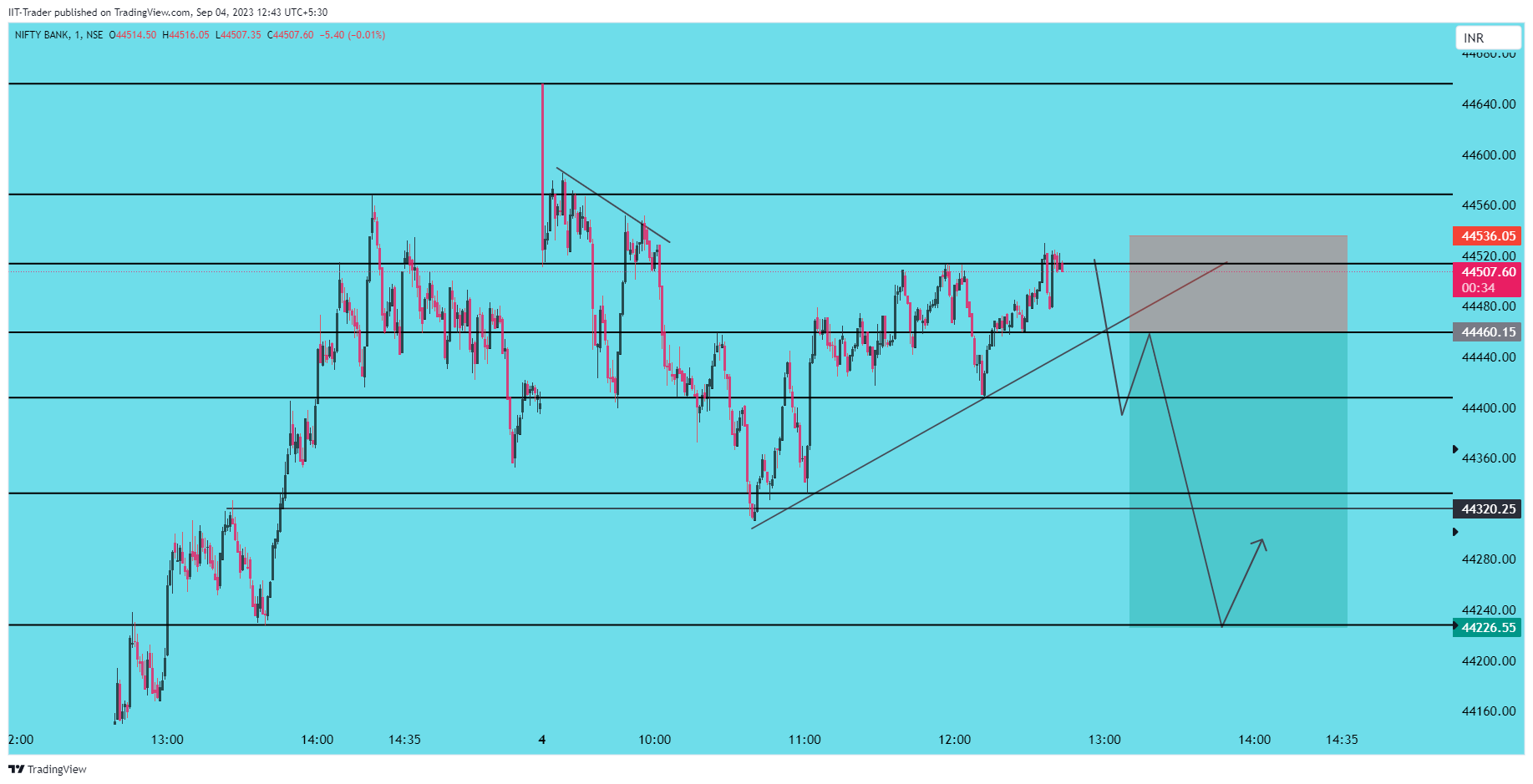 NSE:BANKNIFTY Chart Image by IIT-Trader