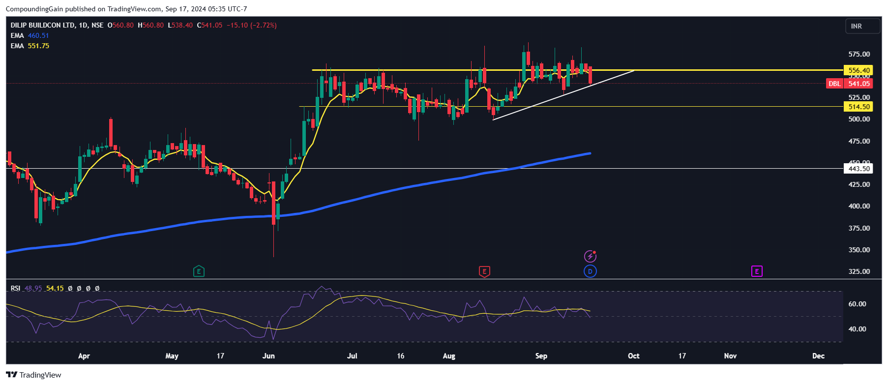 NSE:DBL Chart Image by CompoundingGain
