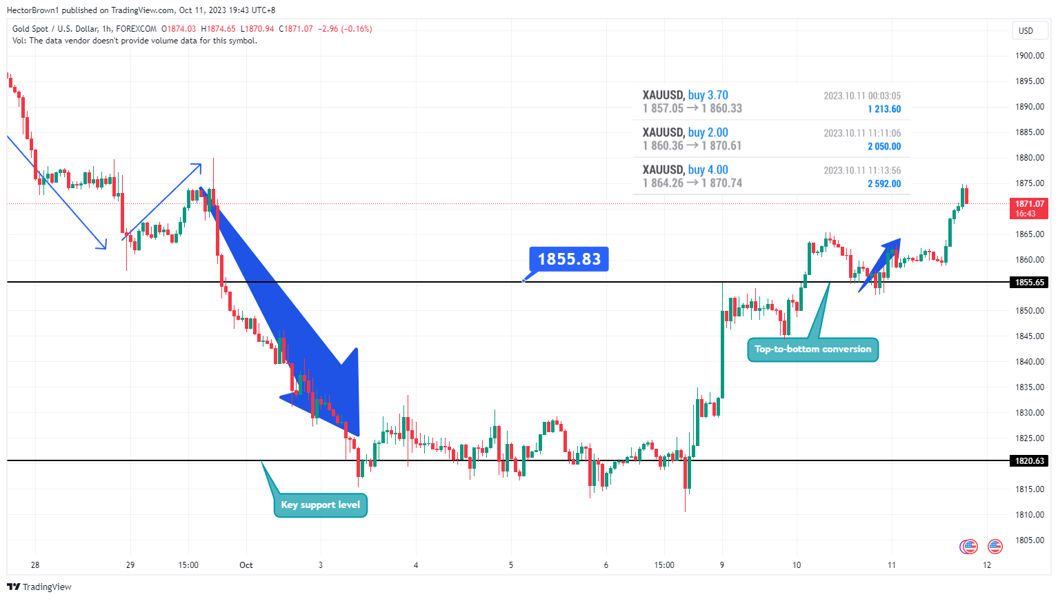 FOREXCOM:XAUUSD Chart Image by HectorBrown1