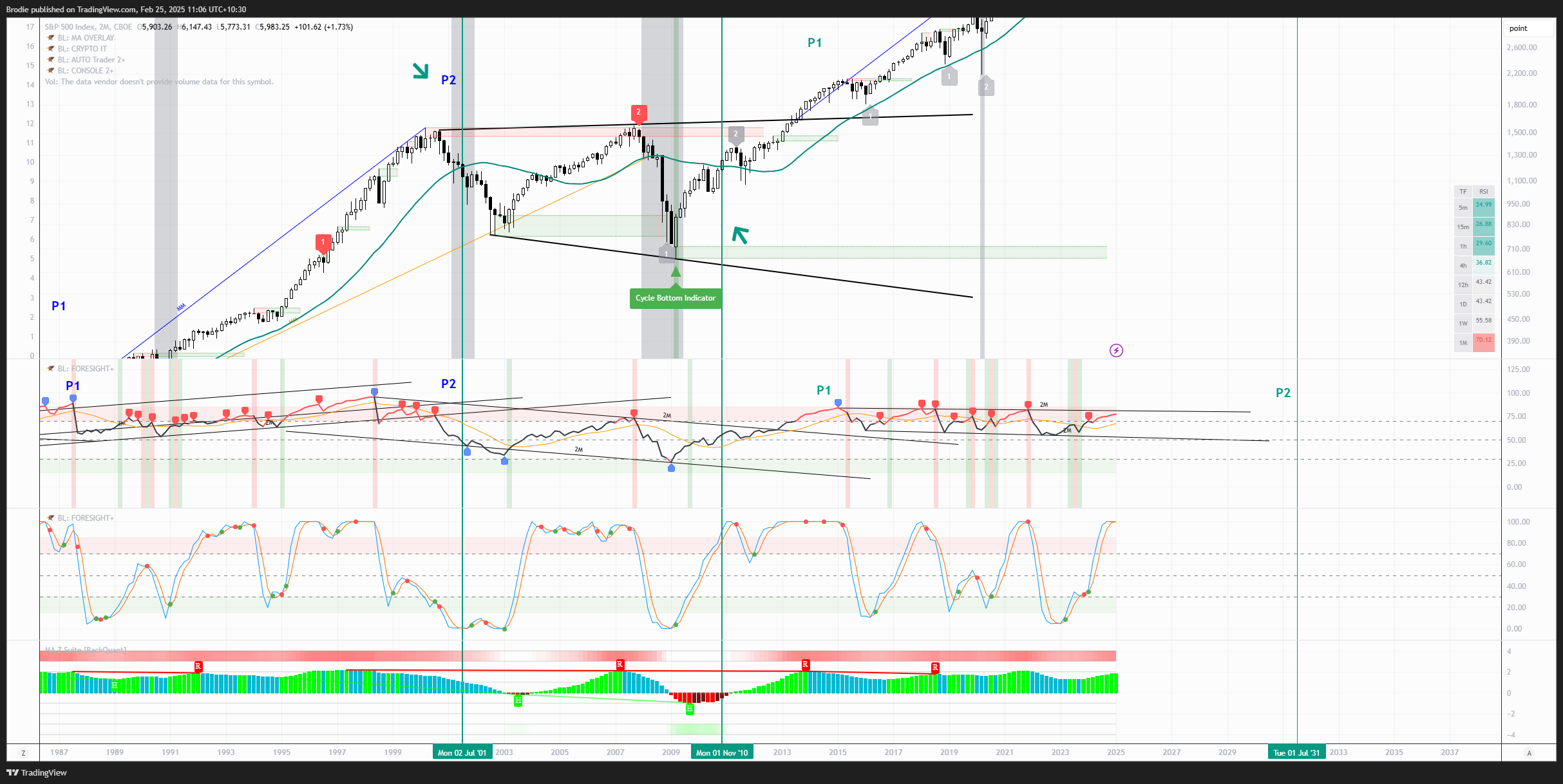 CBOE_DLY:SPX Chart Image by Brodie