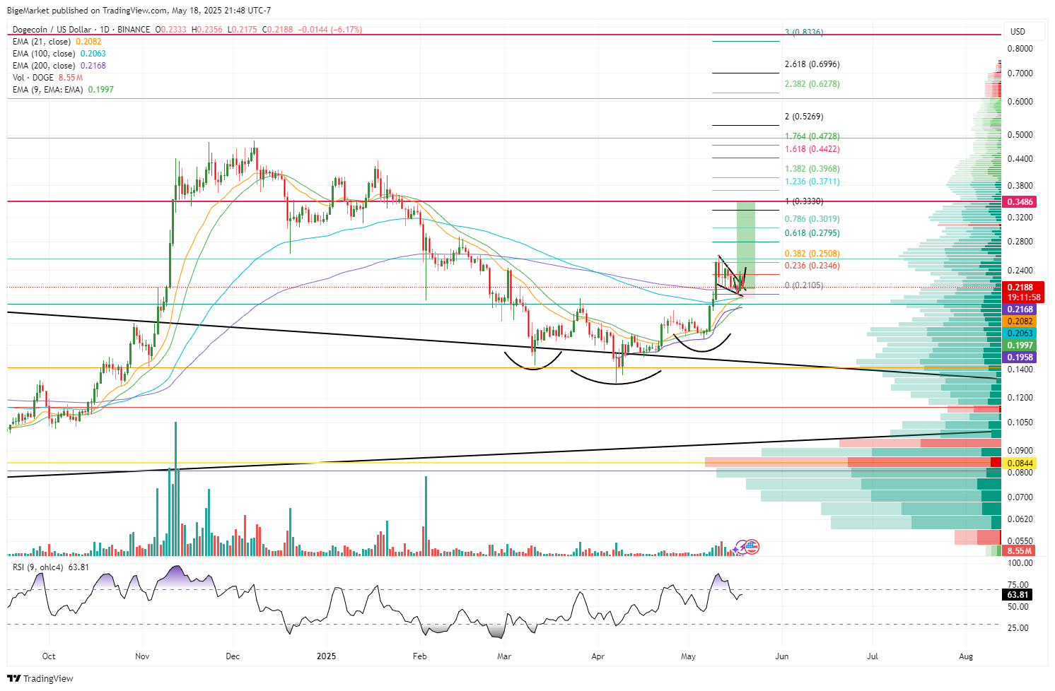 BINANCE:DOGEUSD Chart Image by BigeMarket