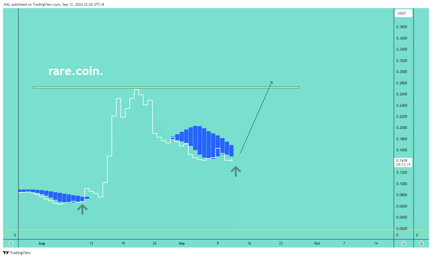 BINANCE:RAREUSDT Chart Image by JSAL