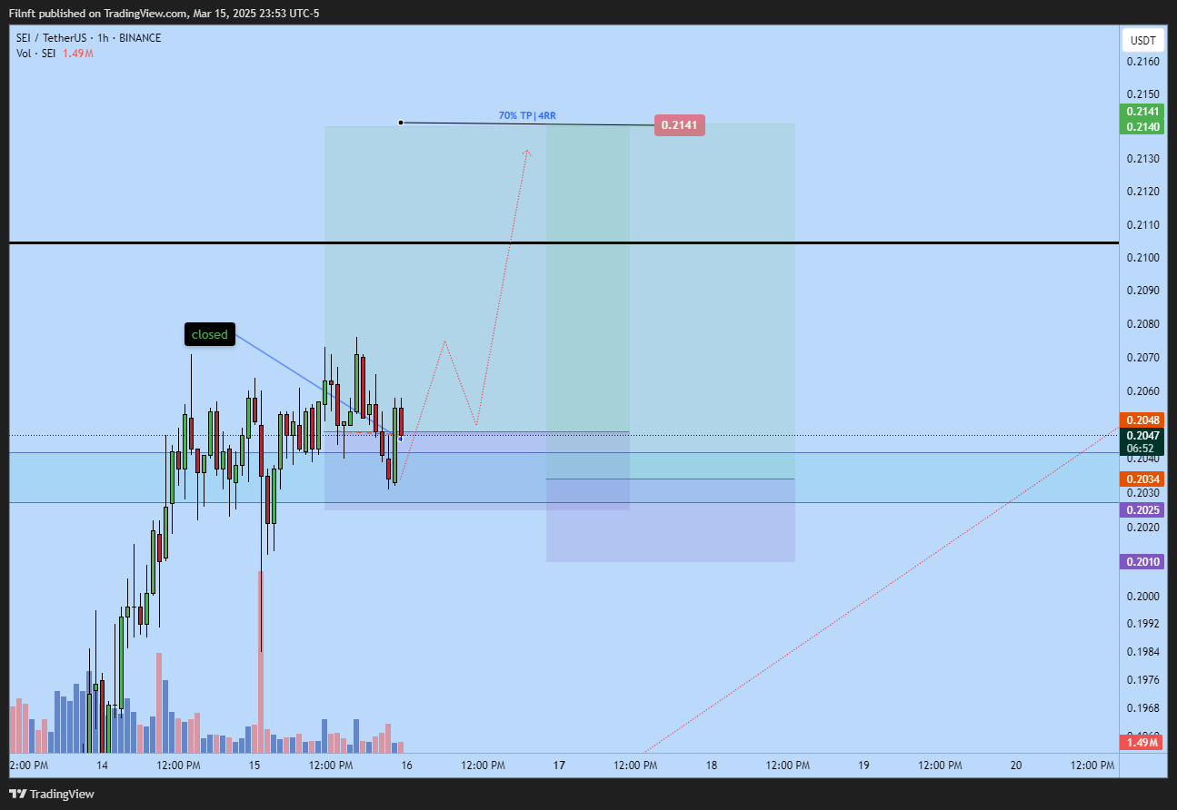 BINANCE:SEIUSDT Chart Image by Filnft