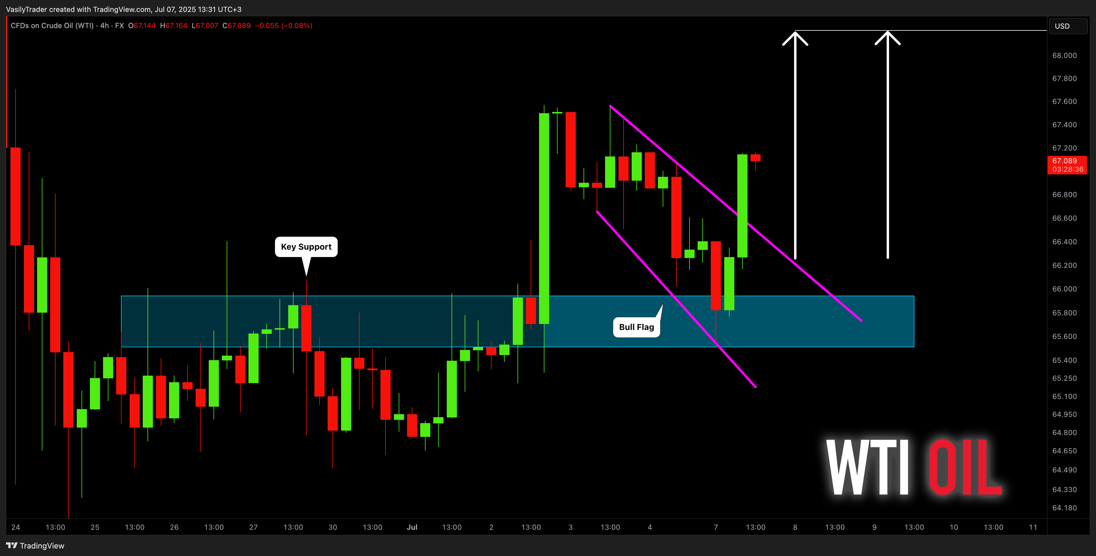 FX:USOIL Chart Image by VasilyTrader
