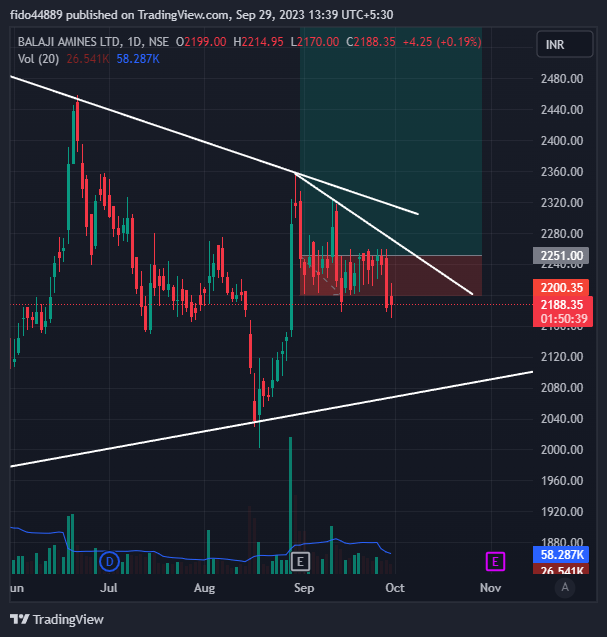 NSE:BALAMINES Chart Image by fido357