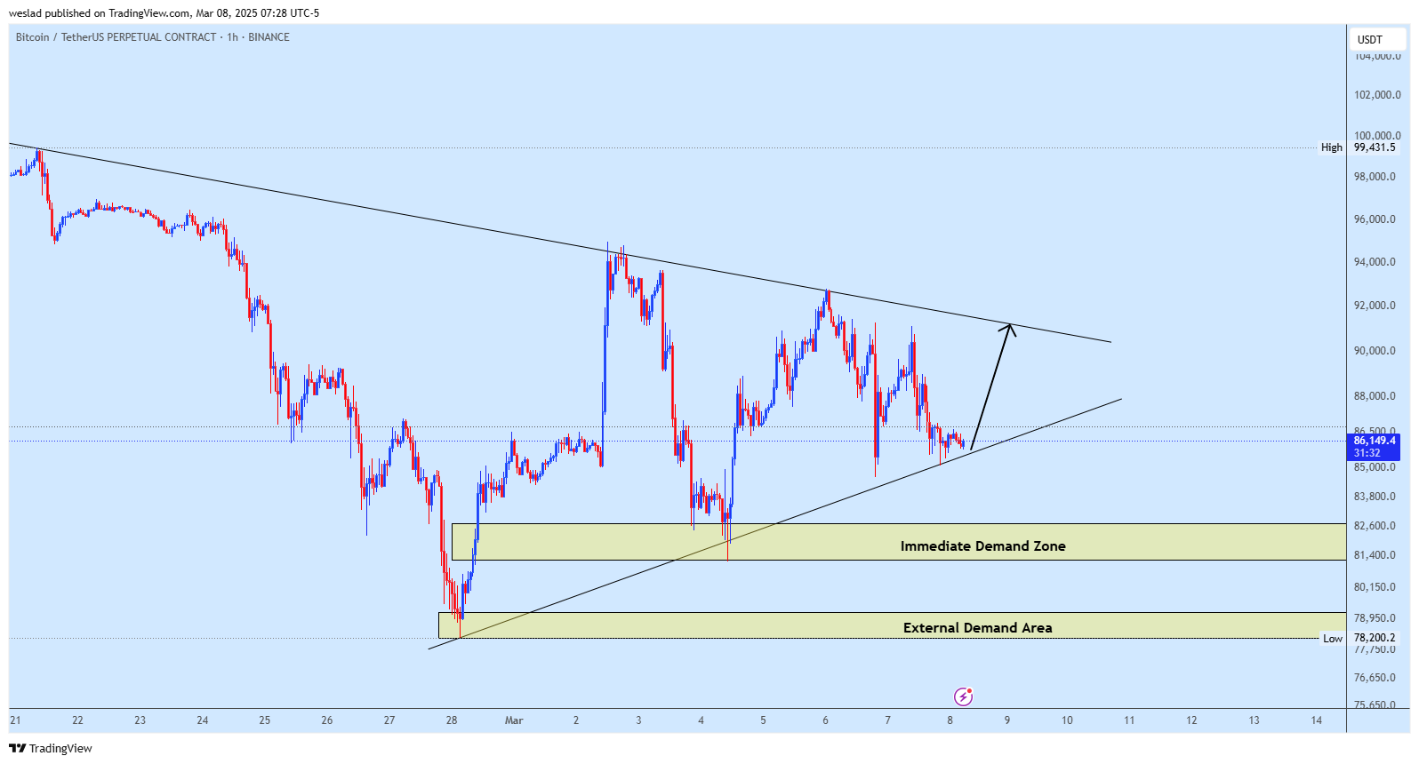 BINANCE:BTCUSDT.P Chart Image by weslad