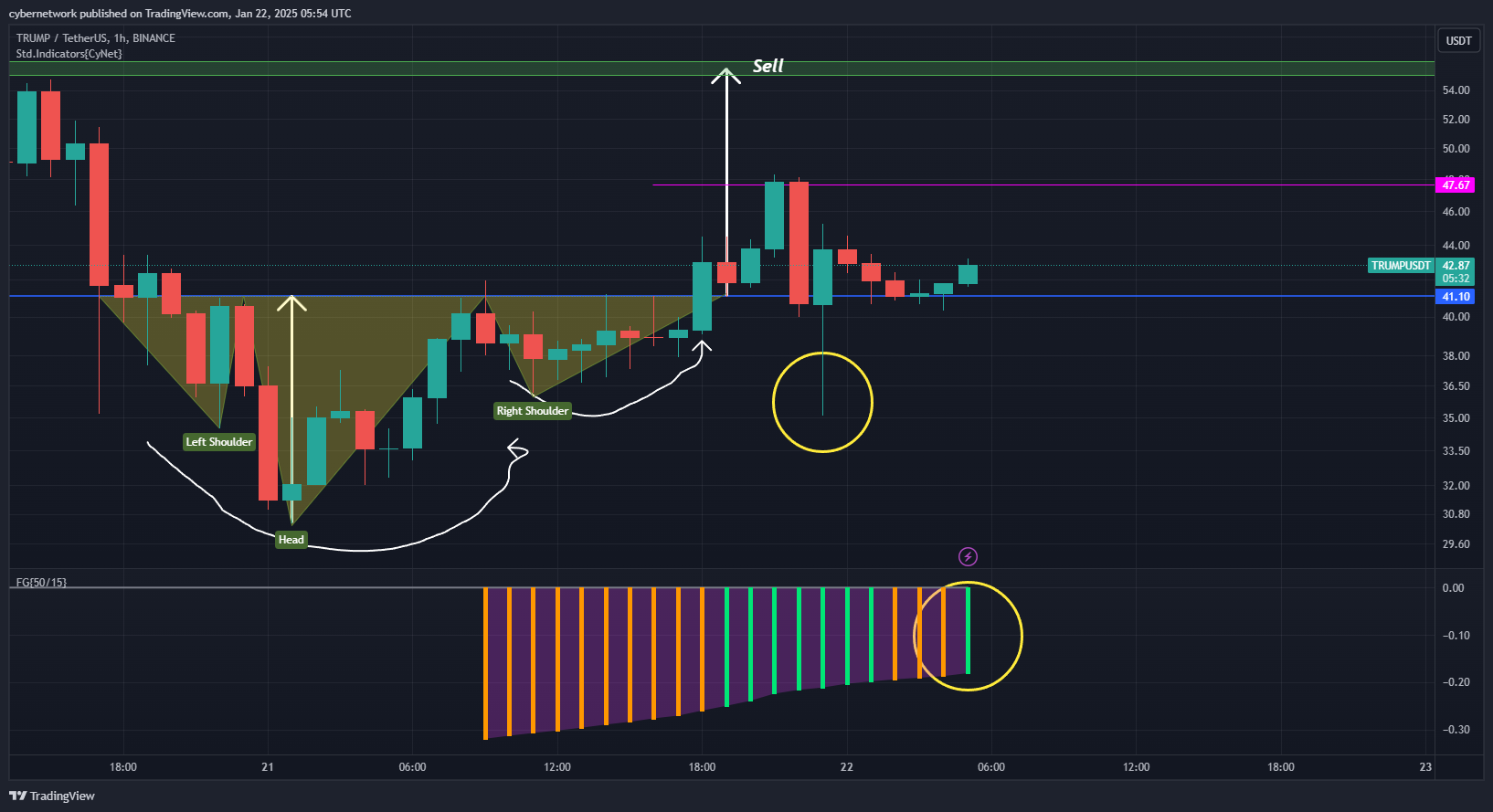 BINANCE:TRUMPUSDT Chart Image by cybernetwork