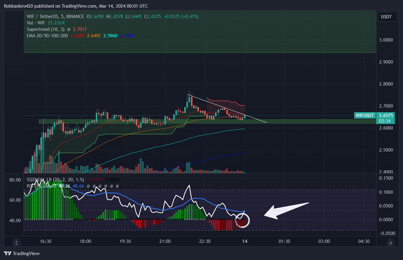BINANCE:WIFUSDT Chart Image by Robbanbro420