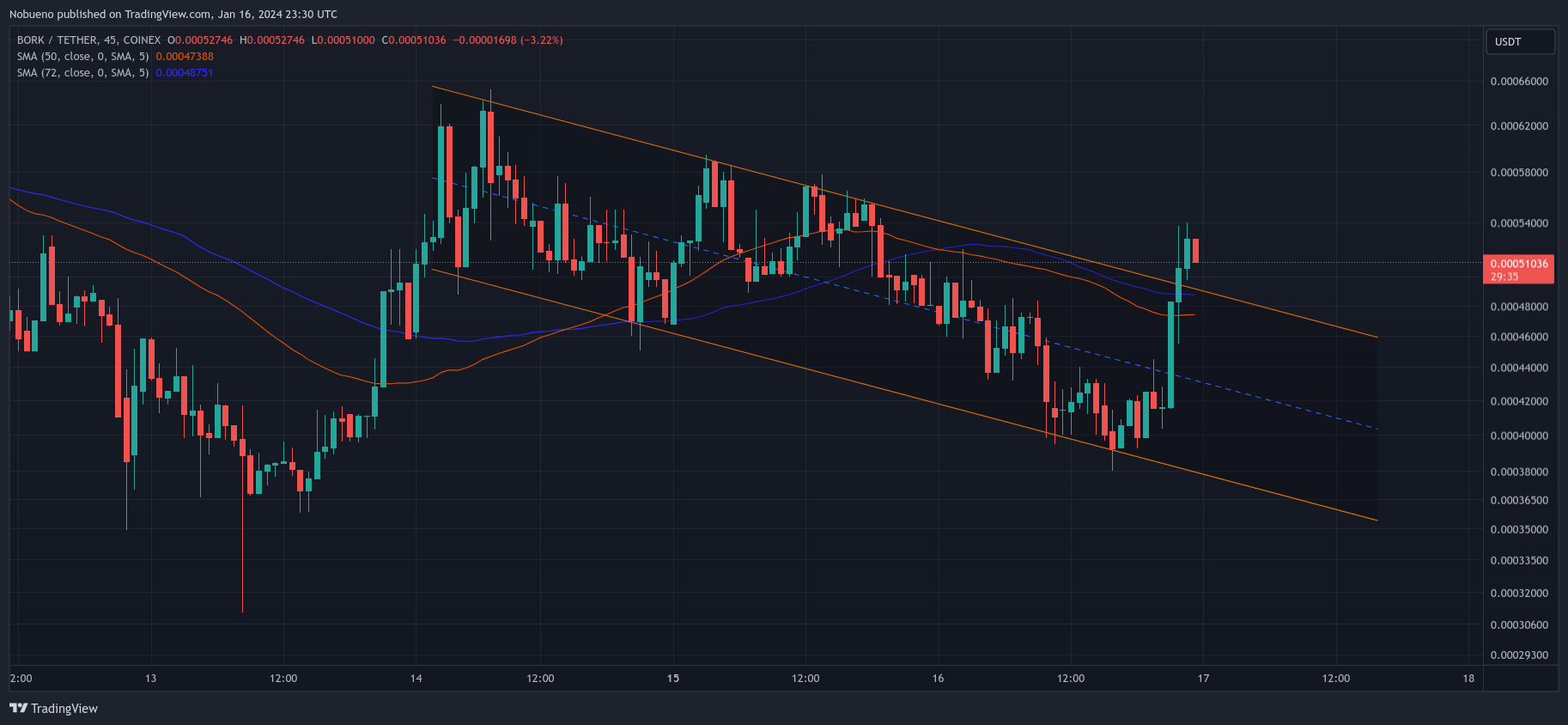 COINEX:BORKUSDT Chart Image by Nobueno