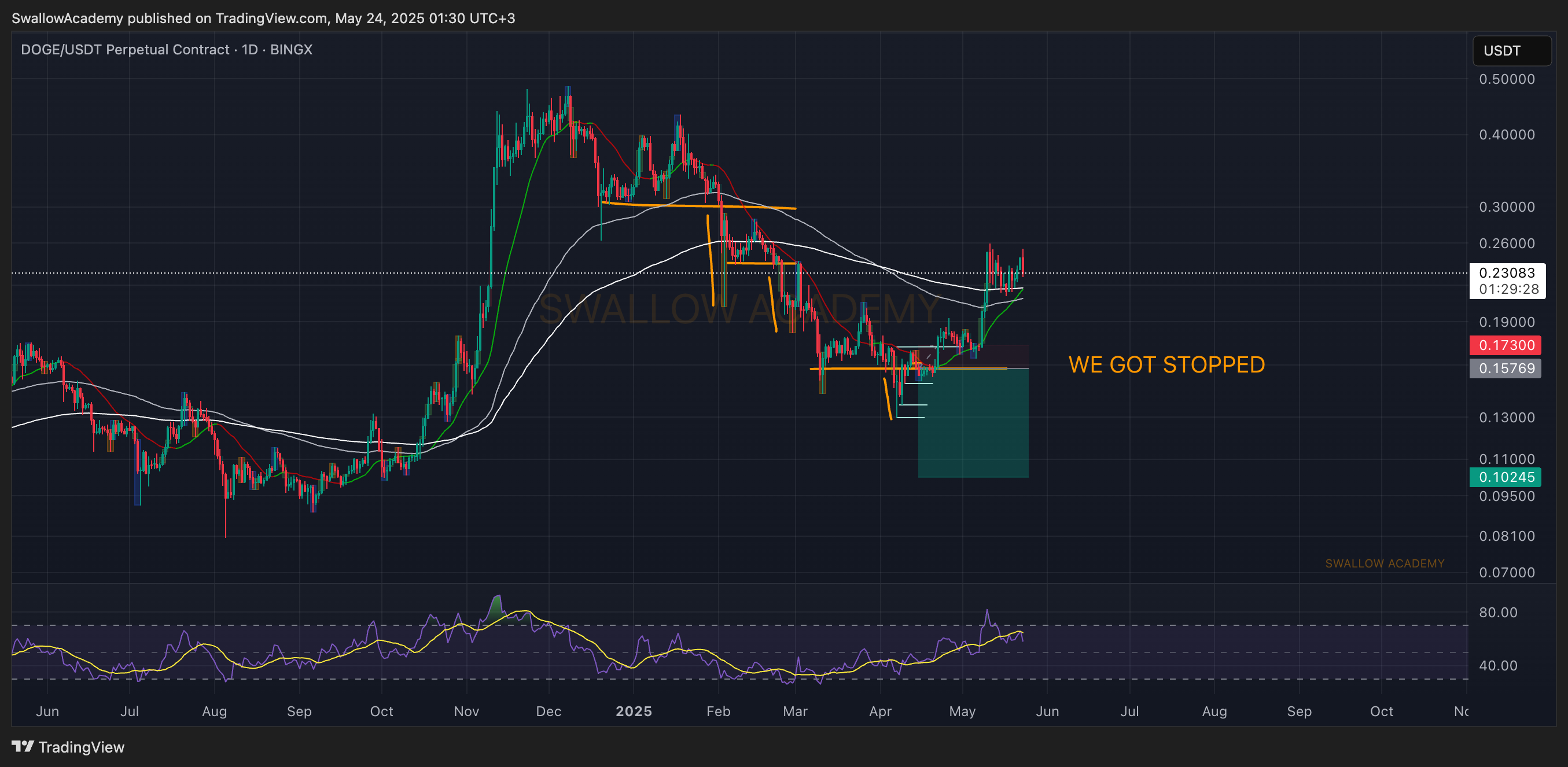 BINGX:DOGEUSDT.P Chart Image by SwallowAcademy