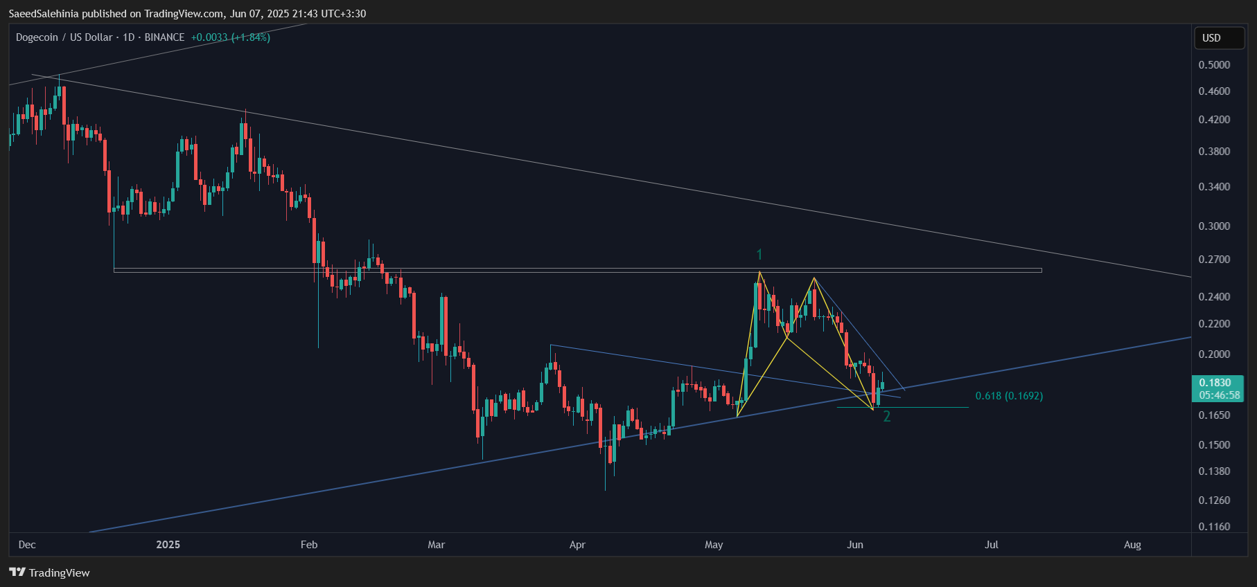 BINANCE:DOGEUSD Chart Image by SaeedSalehinia