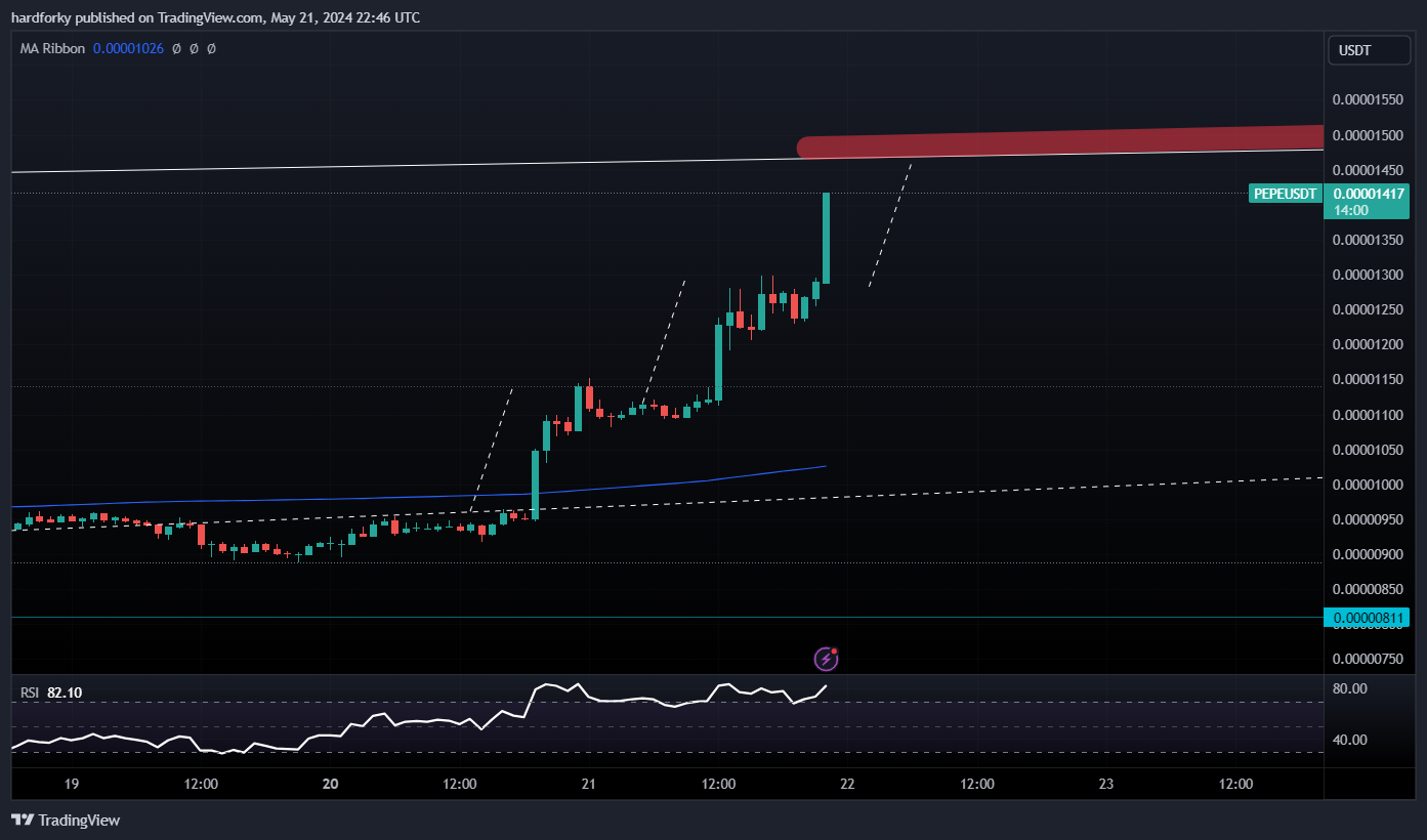 BINANCE:PEPEUSDT Chart Image by hardforky