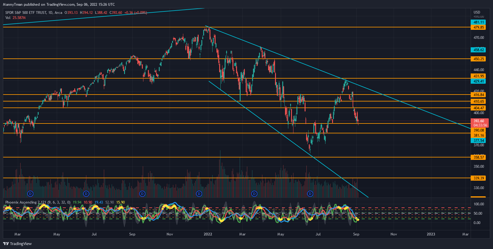 AMEX:SPY Chart Image by MannyTman
