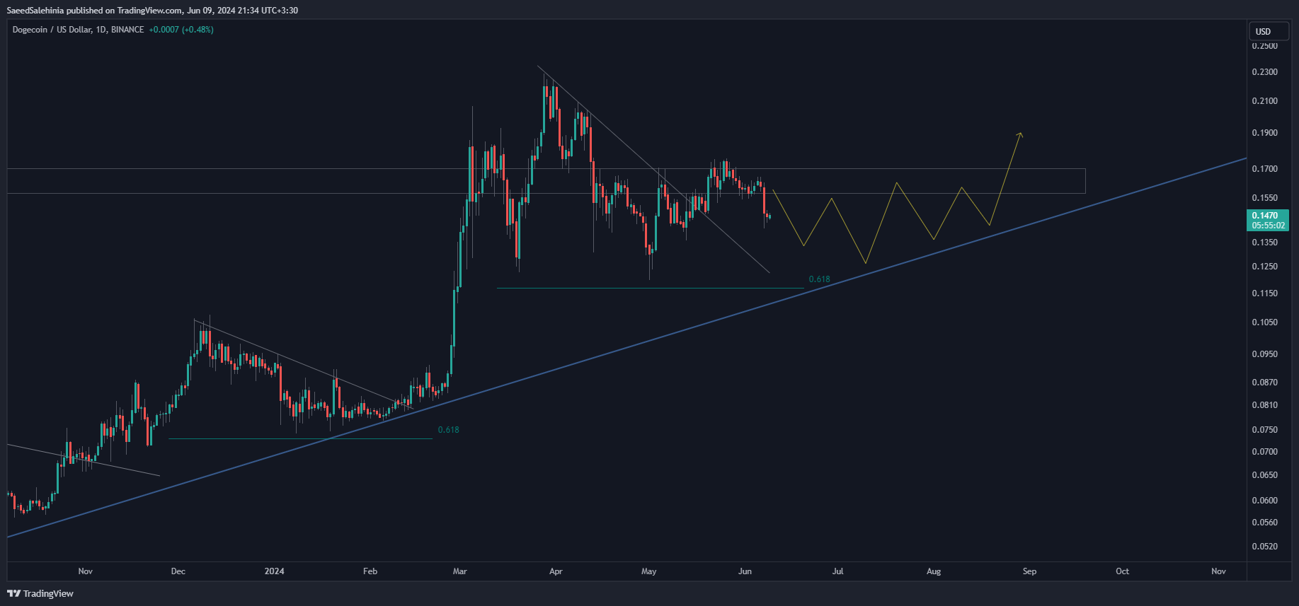 BINANCE:DOGEUSD Chart Image by SaeedSalehinia