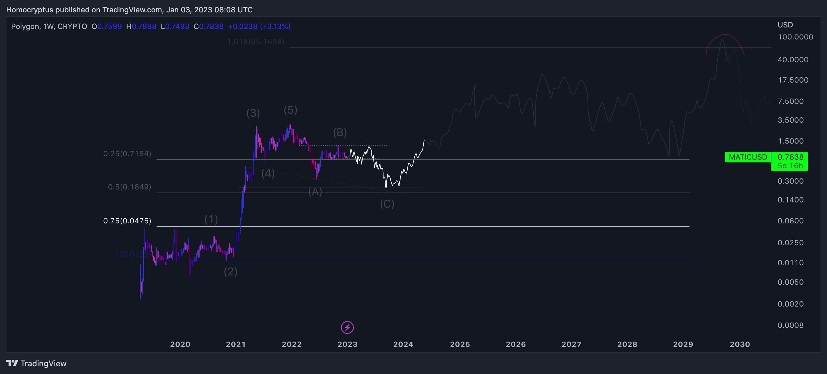 CRYPTO:MATICUSD Chart Image by Homocryptus