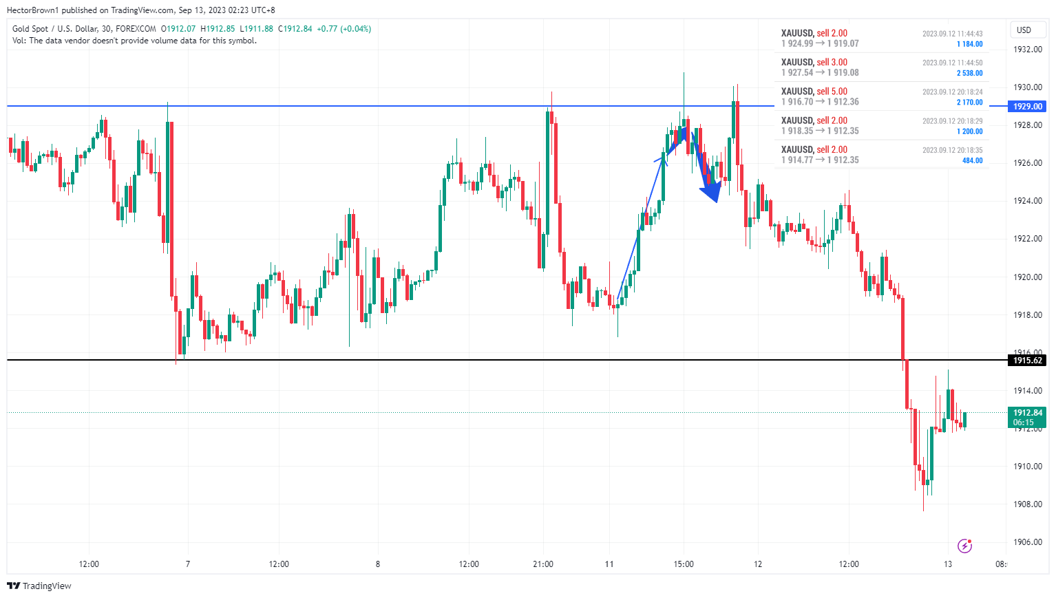 FOREXCOM:XAUUSD Chart Image by HectorBrown1