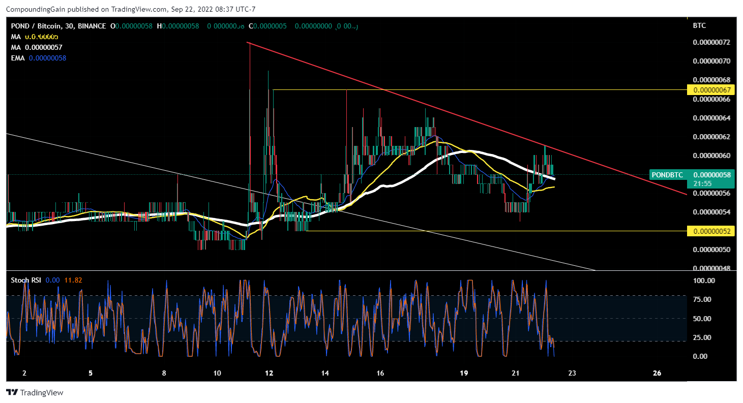 BINANCE:PONDBTC Chart Image by CompoundingGain