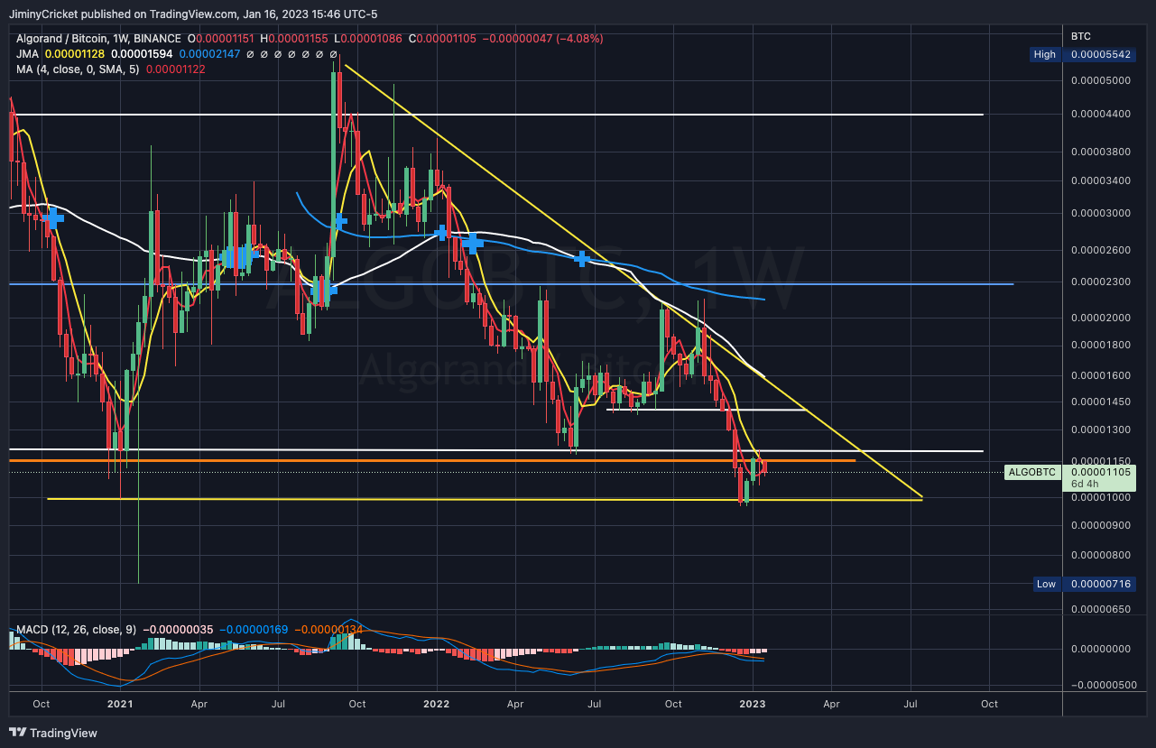 BINANCE:ALGOBTC Chart Image by JiminyCricket
