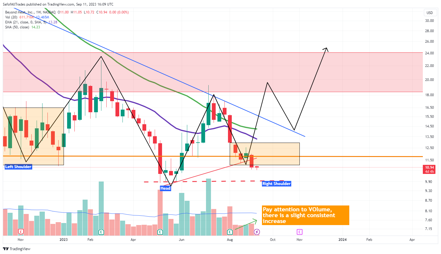 NASDAQ:BYND Chart Image by SafofAllTrades