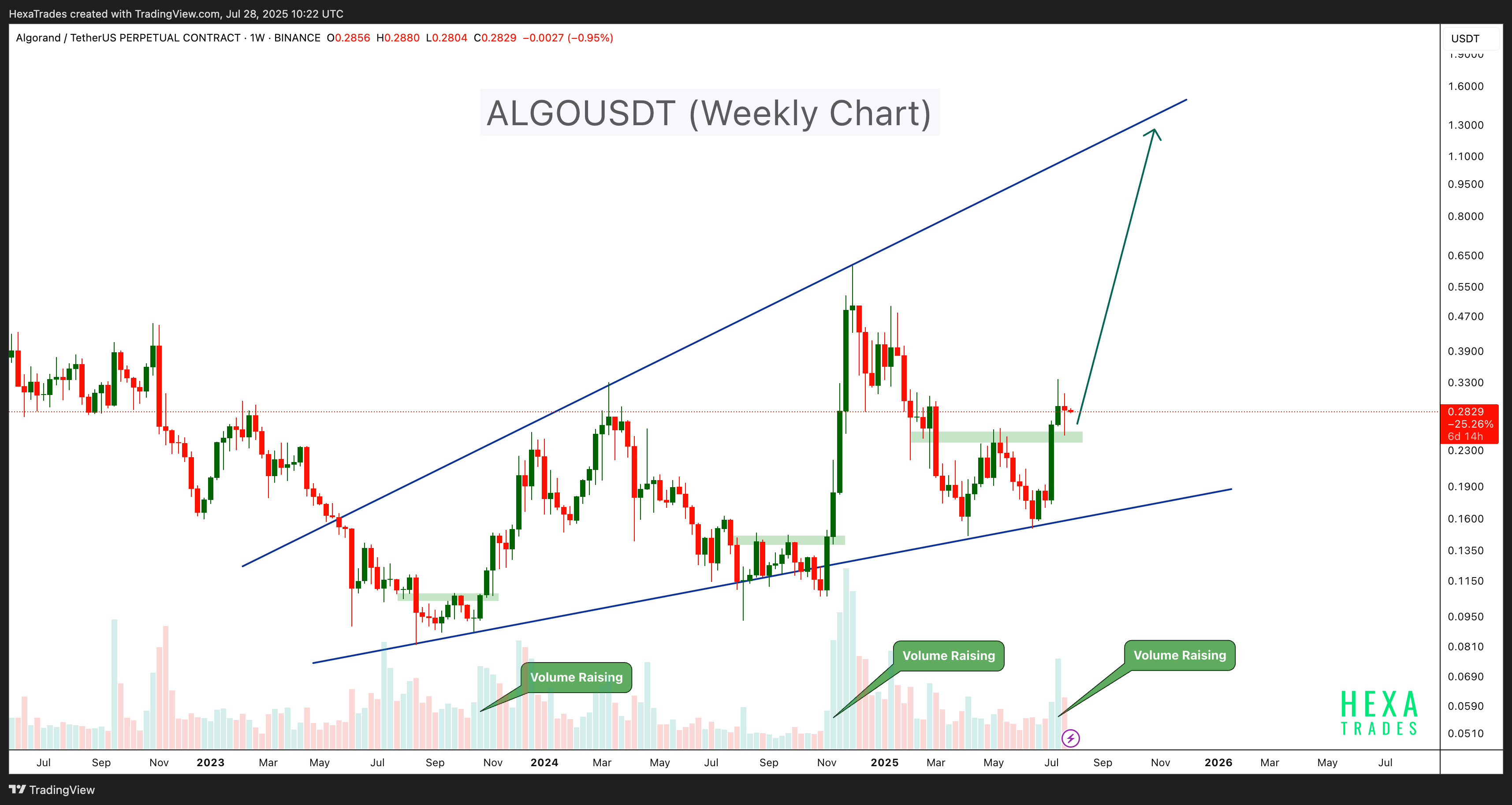 BINANCE:ALGOUSDT.P Chart Image by HexaTrades