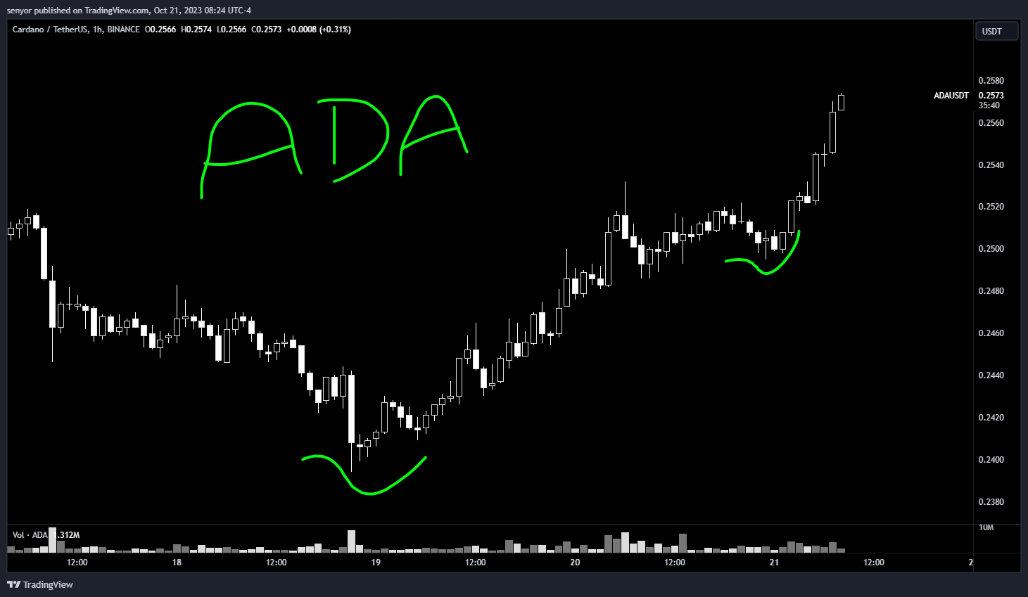 BINANCE:ADAUSDT Chart Image by senyor