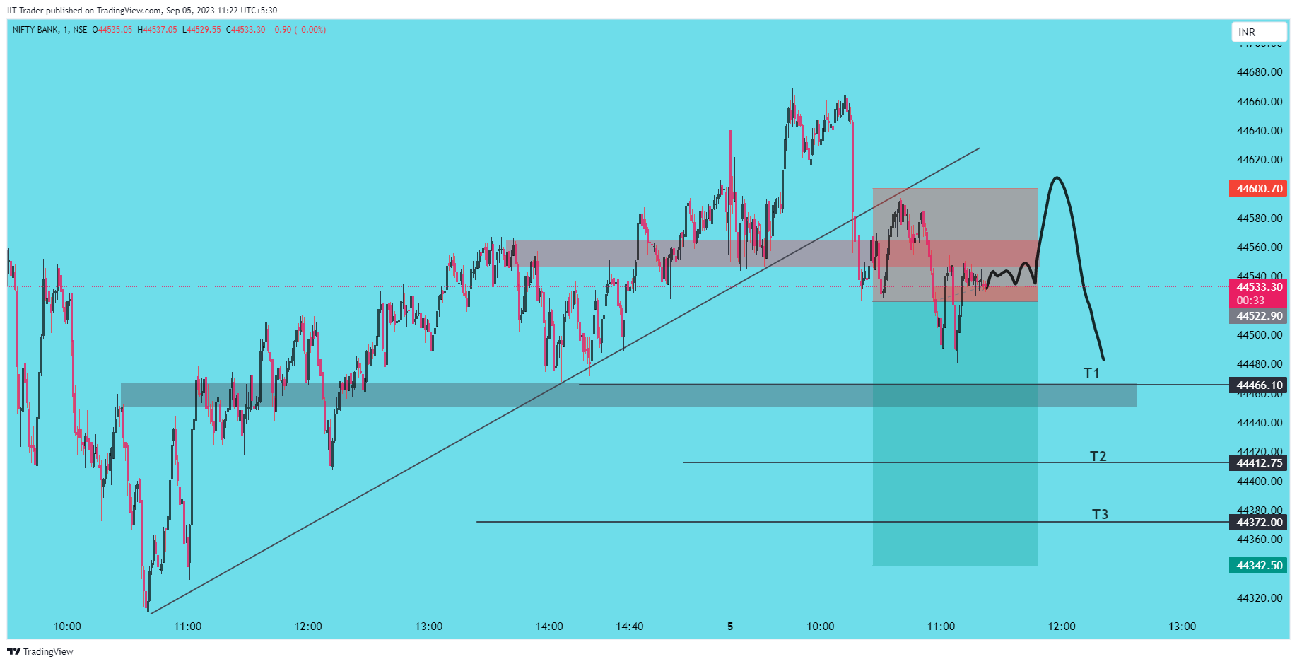 NSE:BANKNIFTY Chart Image by IIT-Trader