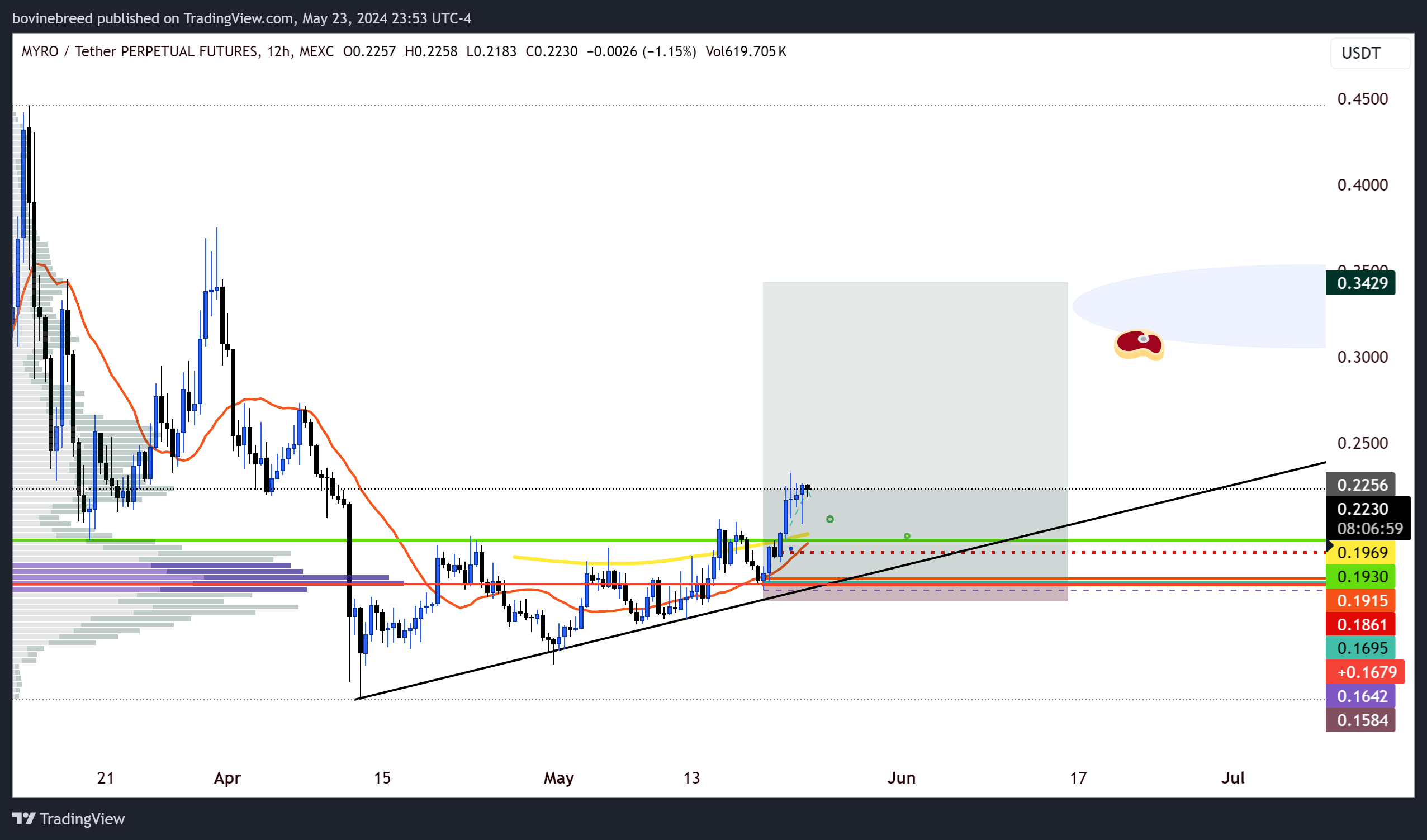 MEXC:MYROUSDT.P Chart Image by bovinebreed