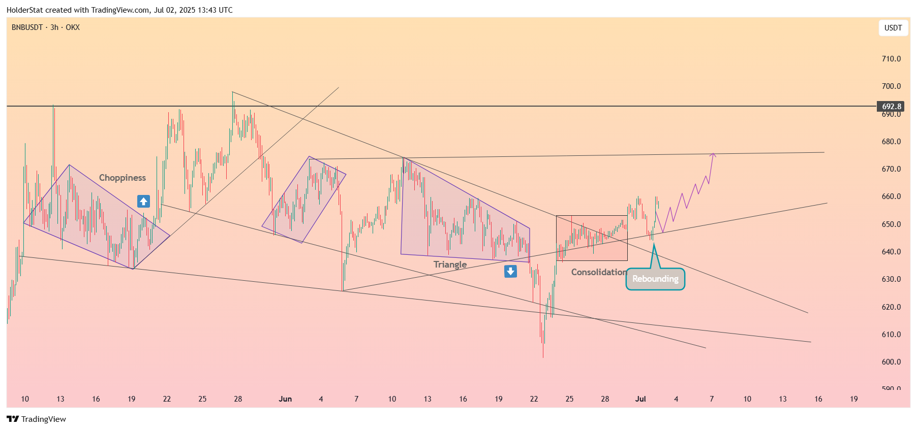 OKX:BNBUSDT Chart Image by HolderStat