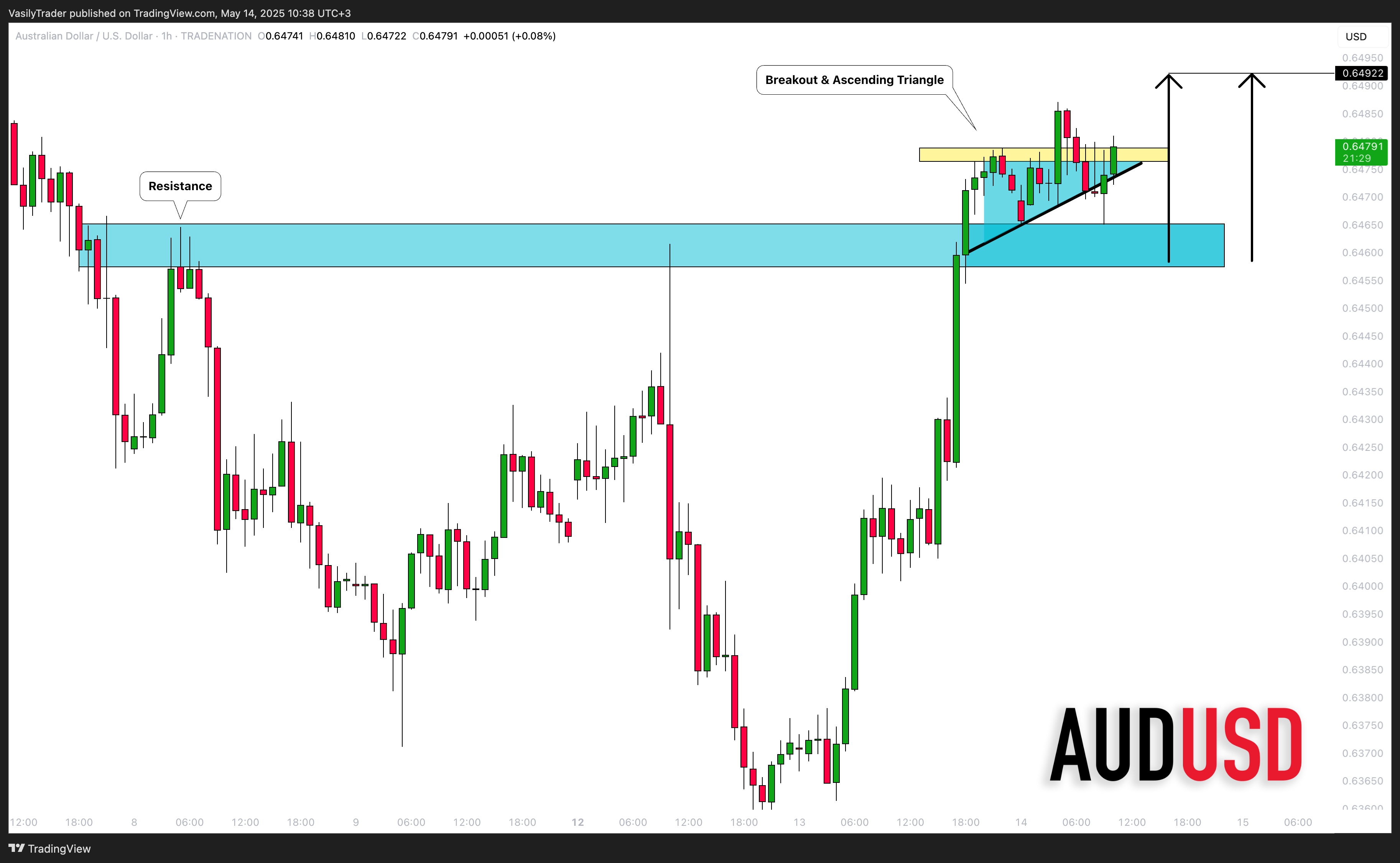 TRADENATION:AUDUSD Chart Image by VasilyTrader