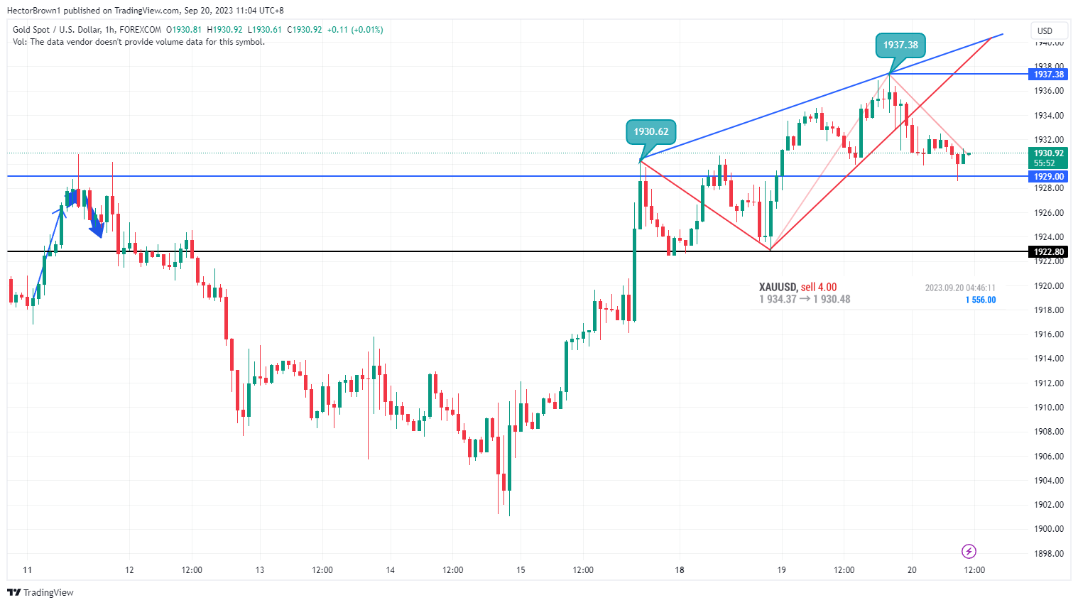 FOREXCOM:XAUUSD Chart Image by HectorBrown1