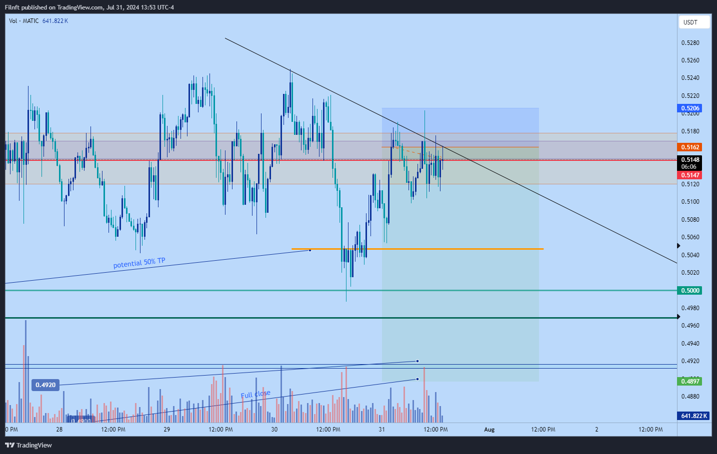 BYBIT:MATICUSDT.P Chart Image by Filnft