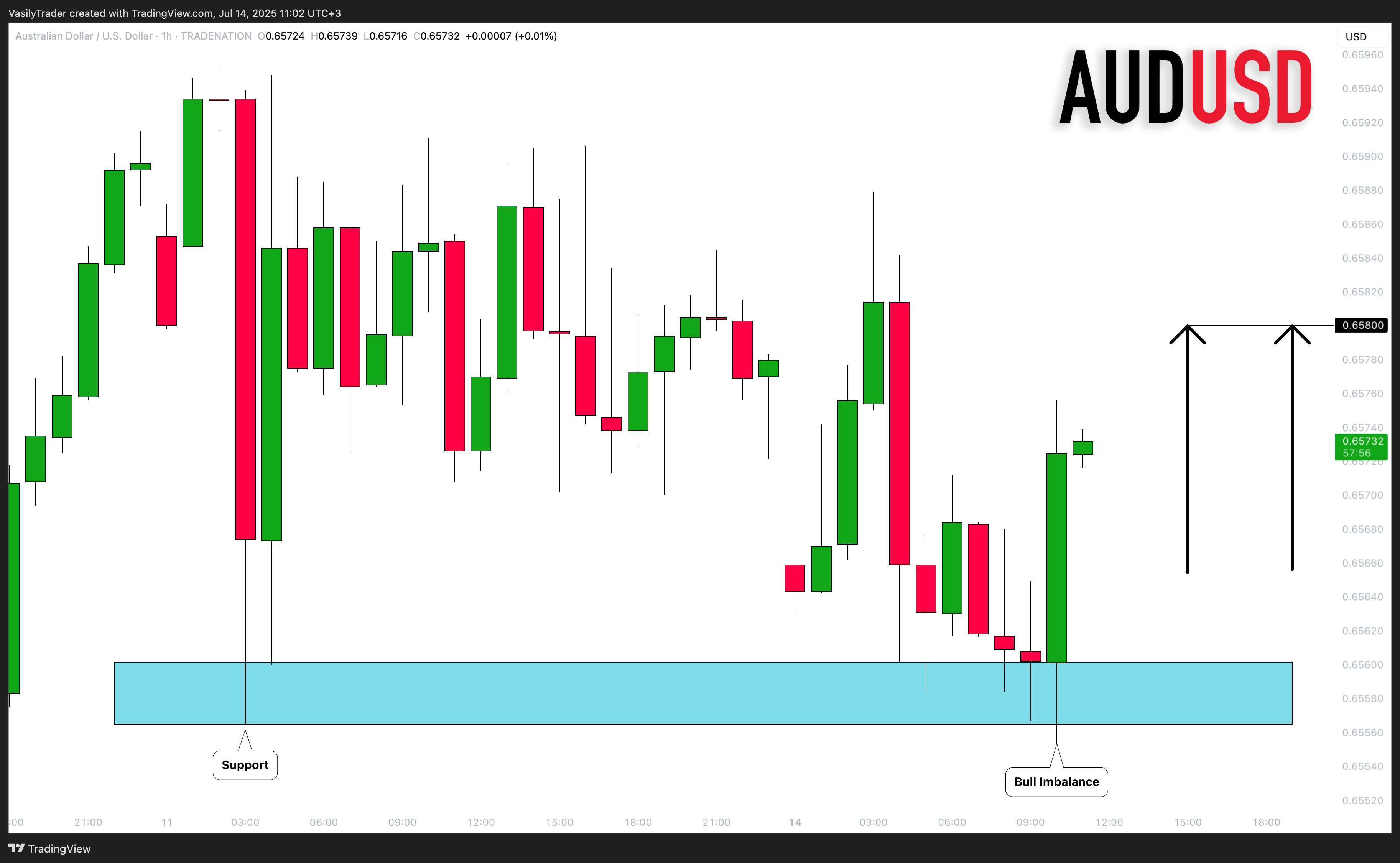 TRADENATION:AUDUSD Chart Image by VasilyTrader