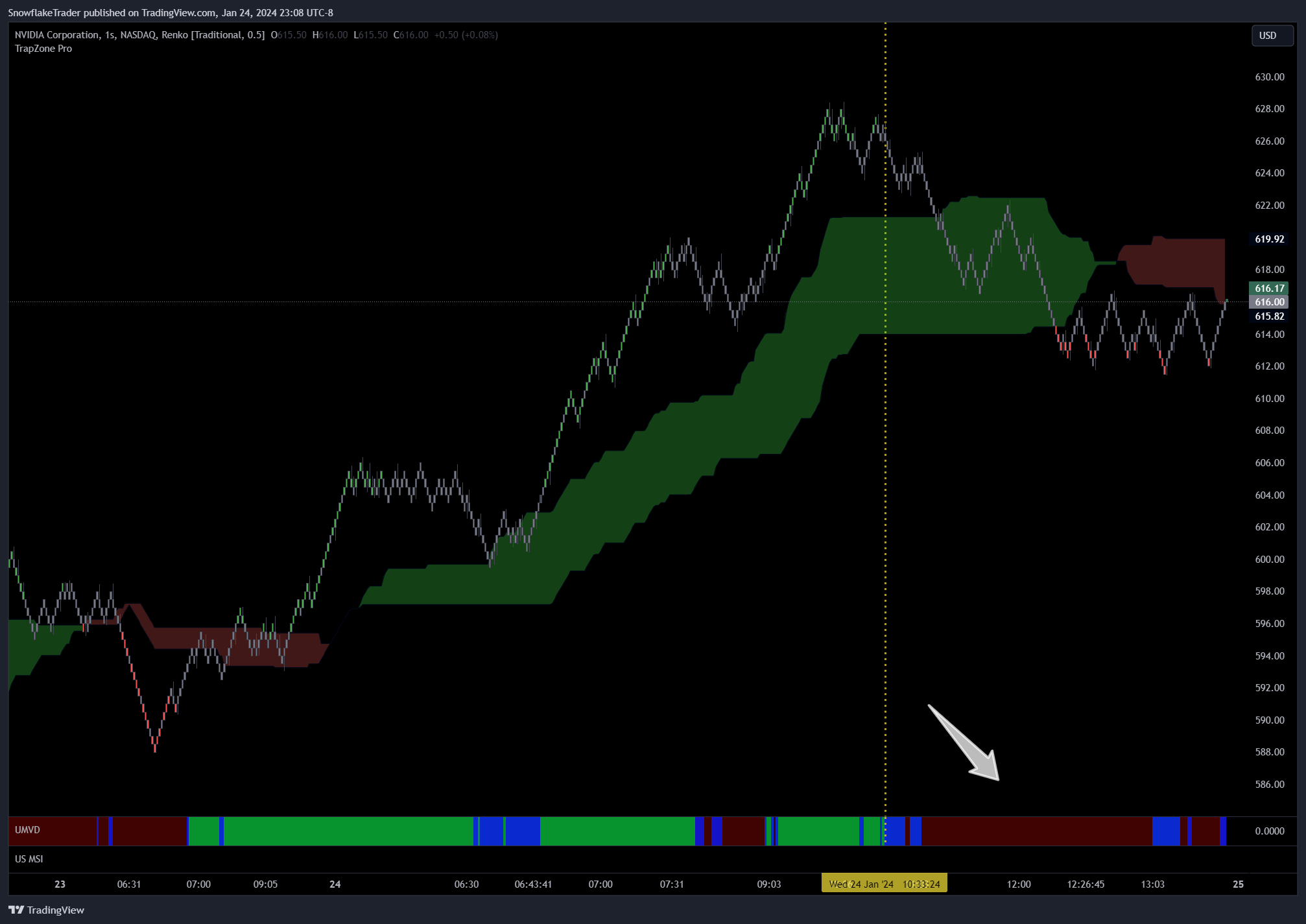 NASDAQ:NVDA Chart Image by SnowflakeTrader
