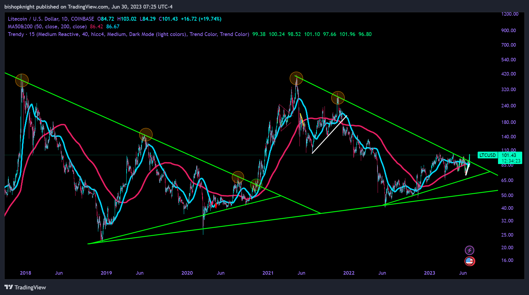 COINBASE:LTCUSD Chart Image by bishopknight