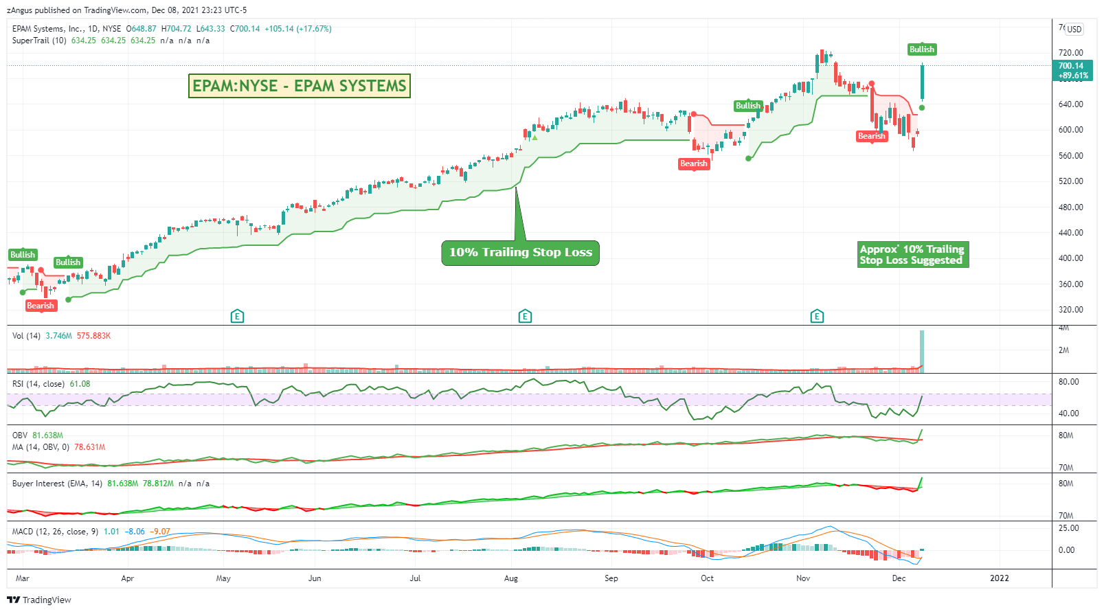 NYSE:EPAM Chart Image by zAngus