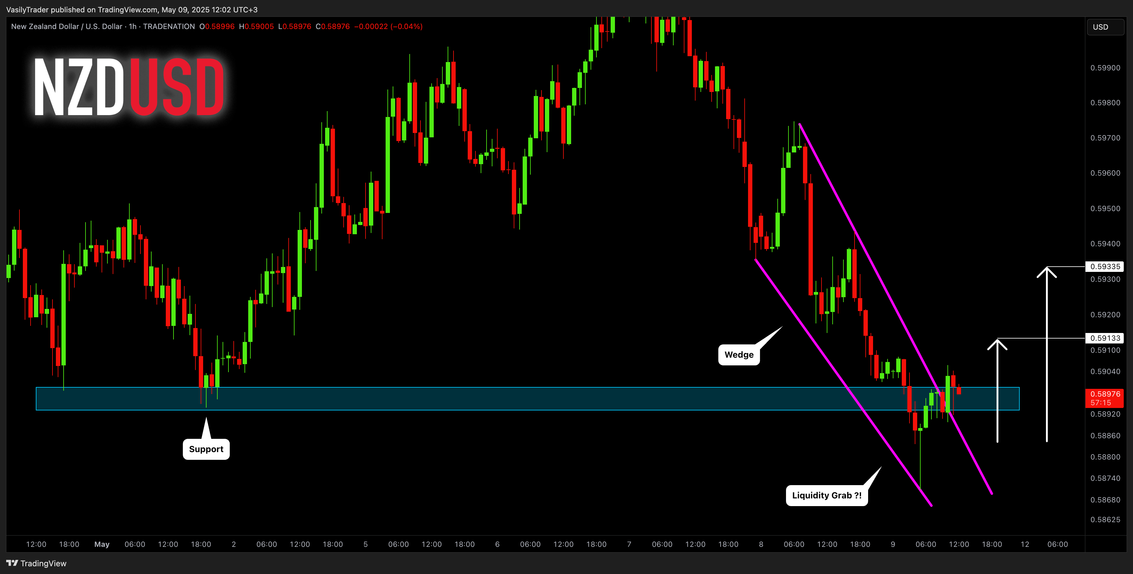 TRADENATION:NZDUSD Chart Image by VasilyTrader