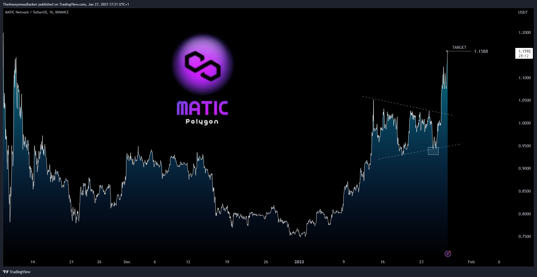 BINANCE:MATICUSDT Chart Image by TheAnonymousBanker