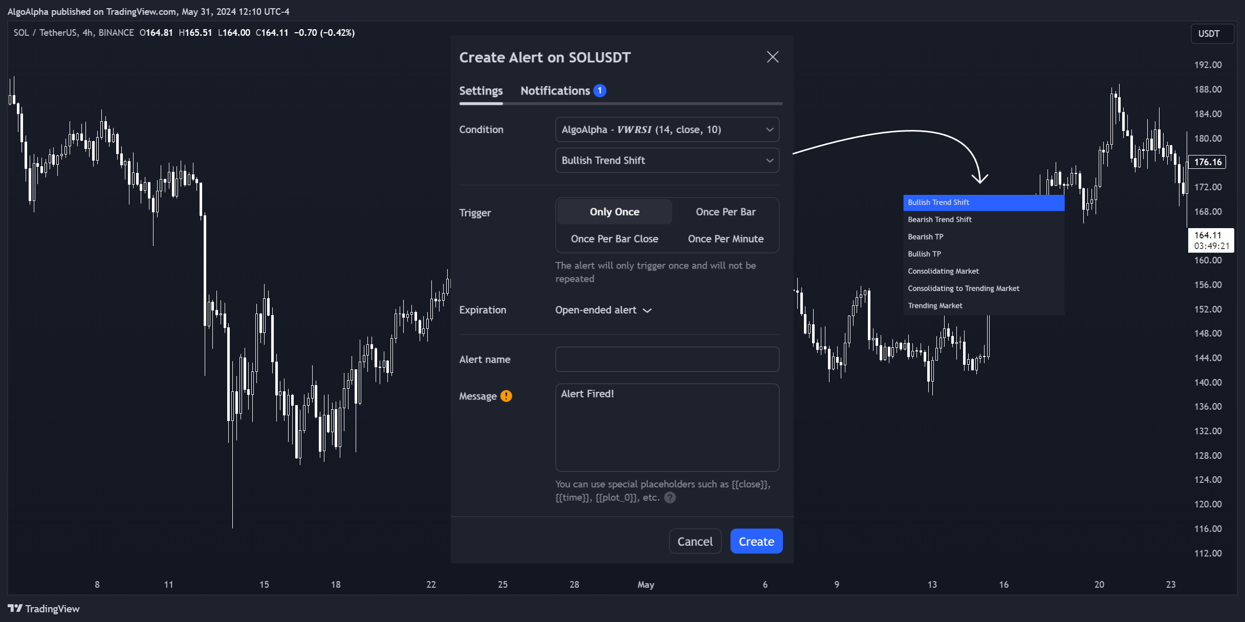 BINANCE:SOLUSDT Chart Image by AlgoAlpha