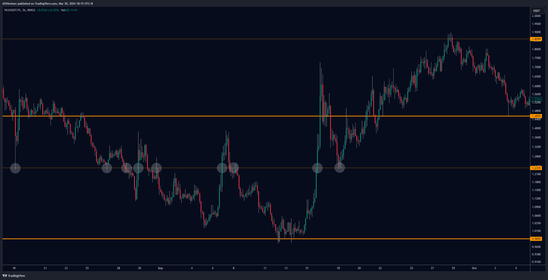 BINGX:WLDUSDT.PS Chart Image by AXiVenture